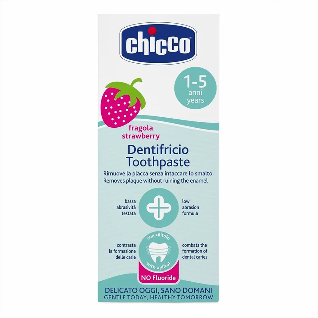 Chicco Паста зубная со вкусом клубники, для детей от 1 до 5 лет, паста зубная, 50 мл, 1 шт.